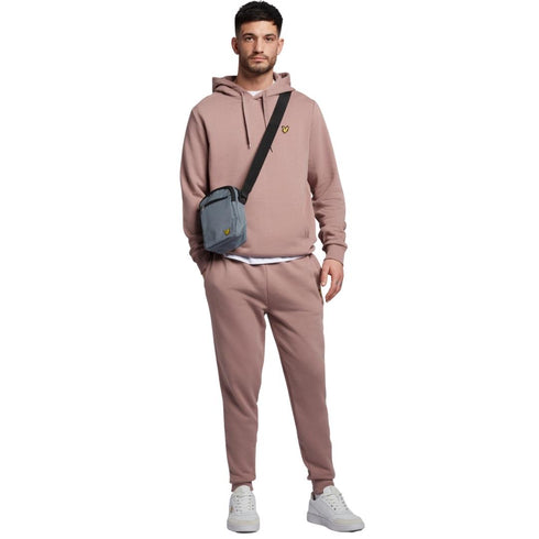 Lyle Scott Branded Hutton Pink Pull Over Hoodie